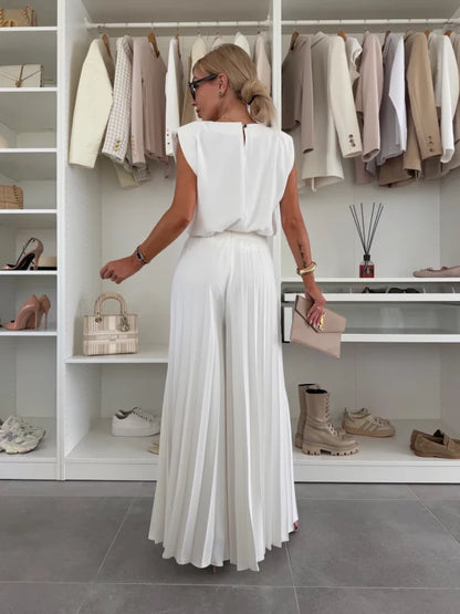 Shirley | Ensemble plissé fluide à silhouette élégante