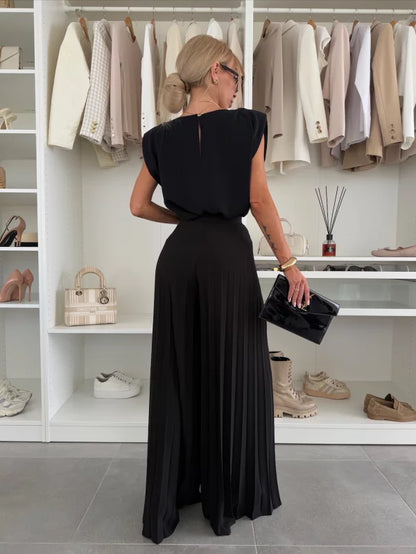 Shirley | Ensemble plissé fluide à silhouette élégante