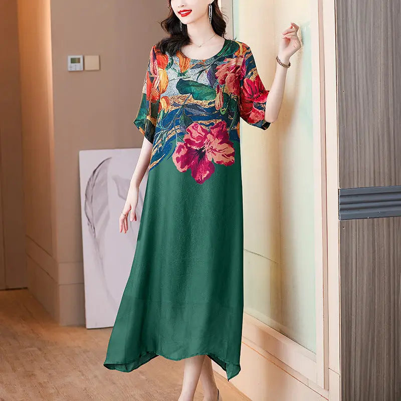 Jade | Robe fluide à imprimé floral pour femme