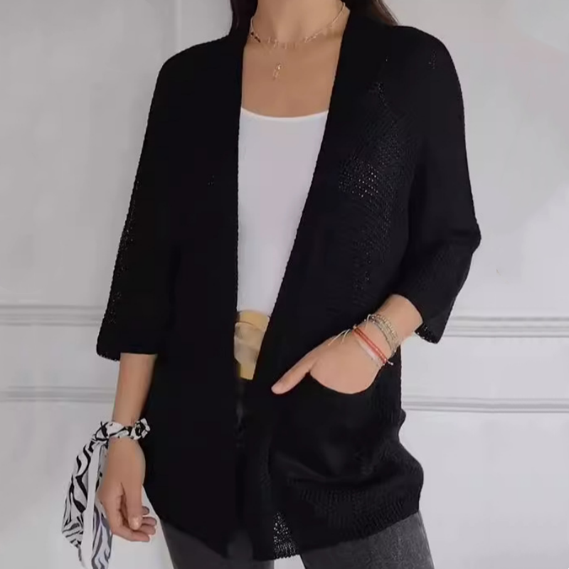 Elle | Cardigan léger en maille fluide