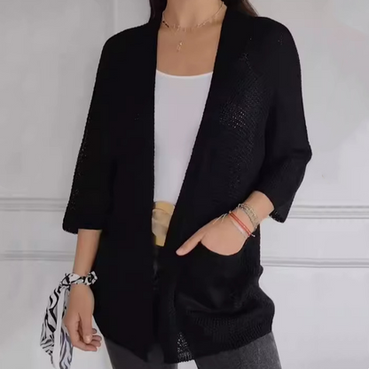 Elle | Cardigan léger en maille fluide